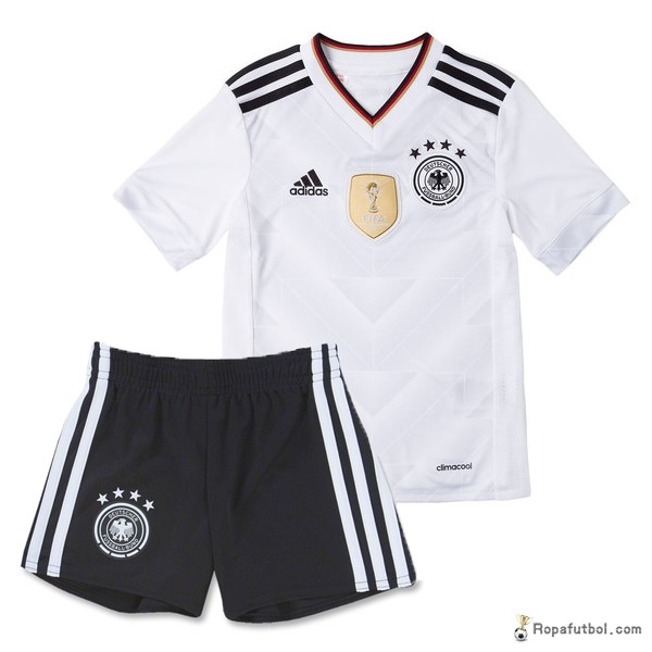 Camiseta Alemania Replica Primera Ropa Niños 2017 Blanco